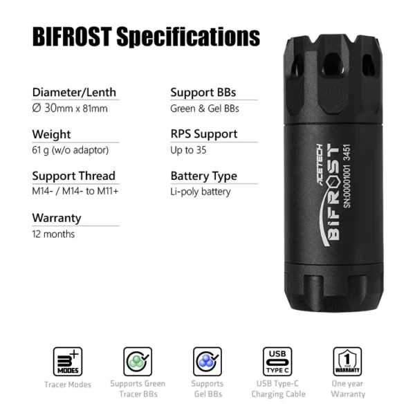 Acetech Bifrost tracer Black - Image 8