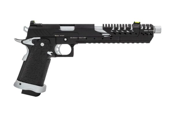 Hi-Capa 7.0 TITAN GBB Pistol (Black|Chrome Match) - Image 3