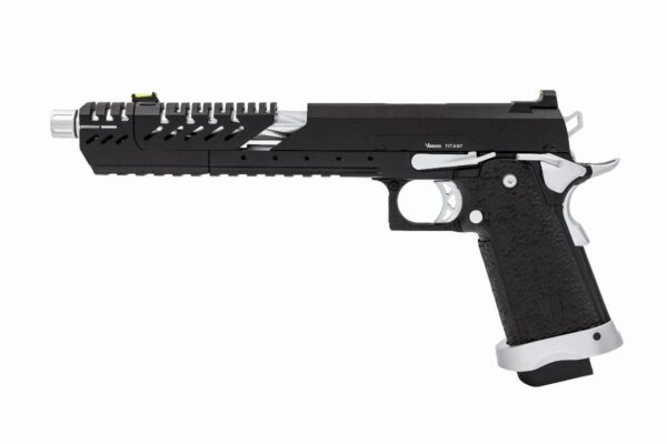 Hi-Capa 7.0 TITAN GBB Pistol (Black|Chrome Match) - Image 4