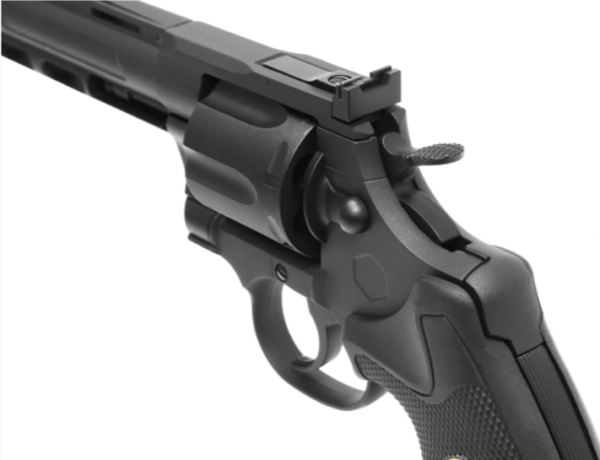 King Arms 6 Python 357 Custom I CO2 Airsoft Revolver Black - Image 4