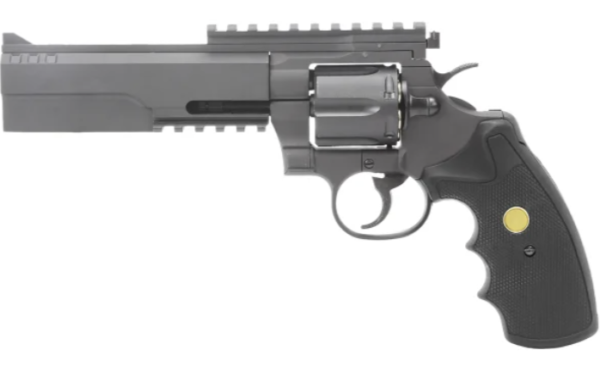 King Arms Python 357 Evil Co2 Tactical Airsoft Revolver Black - Image 2