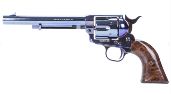 King Arms SAA.45 Peacemaker Airsoft Gas Revolver M V2 – Blue - Image 4