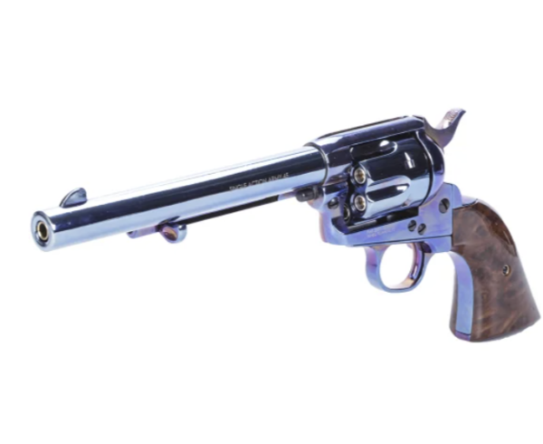 King Arms SAA.45 Peacemaker Airsoft Gas Revolver M V2 – Blue - Image 3