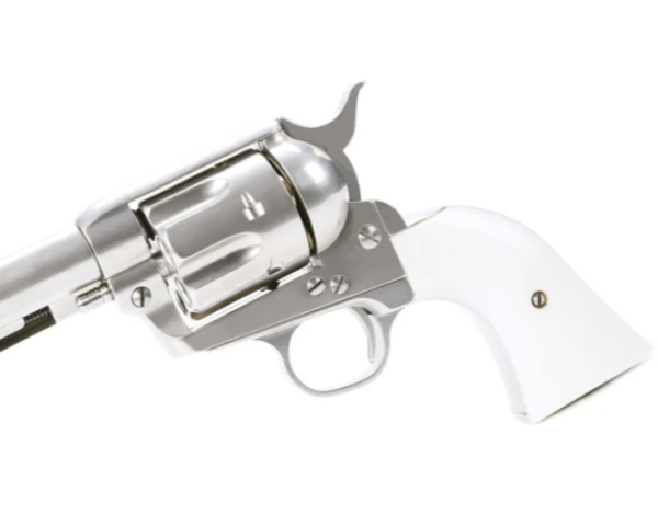 King Arms SAA.45 Peacemaker Airsoft Gas Revolver S – Silver - Image 4